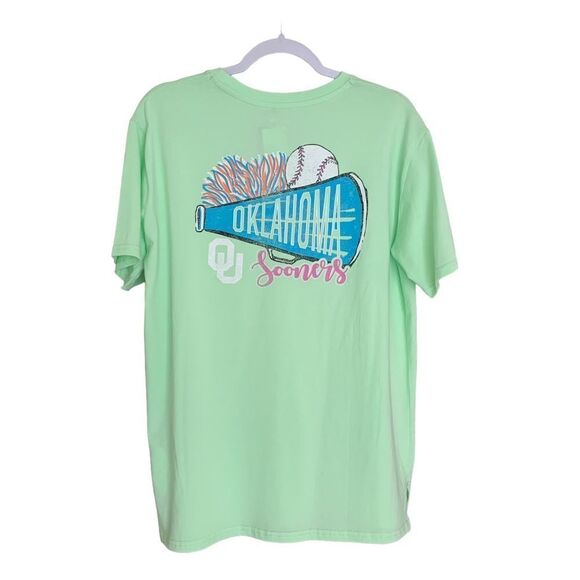 Captivating Women’s OU Oklahoma University Cotton Licensed T-Shirt Size Large - Picture 2 of 6
